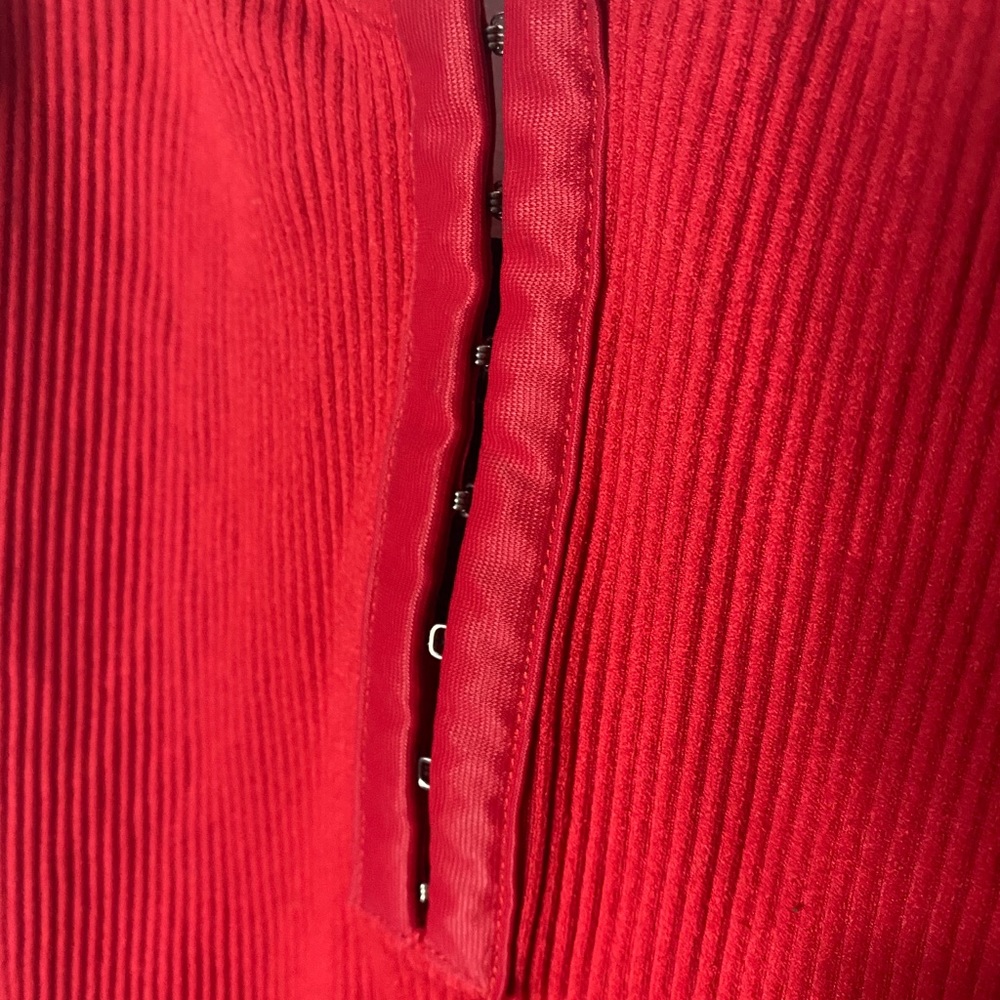 Red snap bodysuit